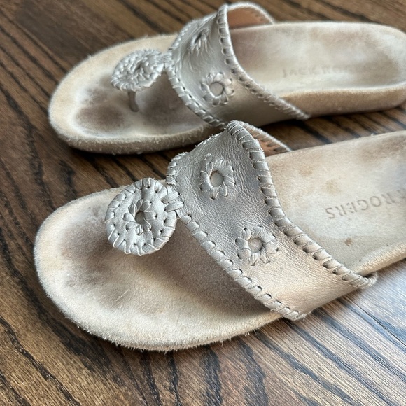 Jack Rogers Flat Sandals - platinum - size 8.5 - Picture 4 of 4